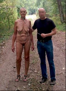 Ugly old lady slave