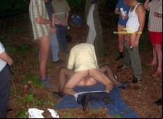 Swingers fucked in public